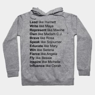 Powerful Black Women, Women of Black History, Black History Month Hoodie